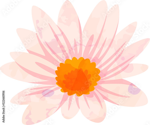 Fototapeta Naklejka Na Ścianę i Meble -  Watercolor Flower Cutout