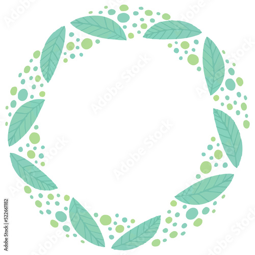 Watercolor Leaf Frame  leaves clipart.