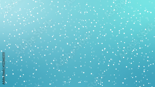 角丸の四角と四角線がランダムに散らばる背景素材,ブルーグリーン