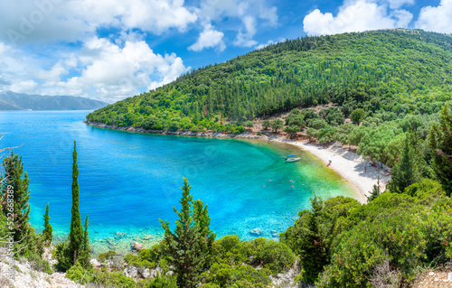 Landscape with Horgota Beach on Kefalonia, Ionian island, Greece © Balate Dorin