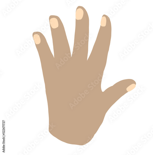hand illustartion phone and action gesture