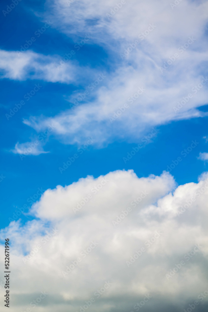 Clouds in the blue sky