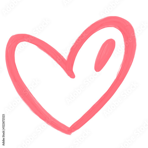 Cute Heart shape, Hearts shape isolated, Hearts shape elements, Hearts shape Gouache Color.