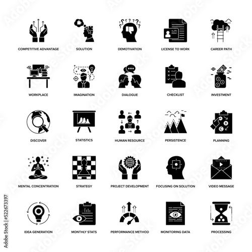 Glyph Icons Project Management

