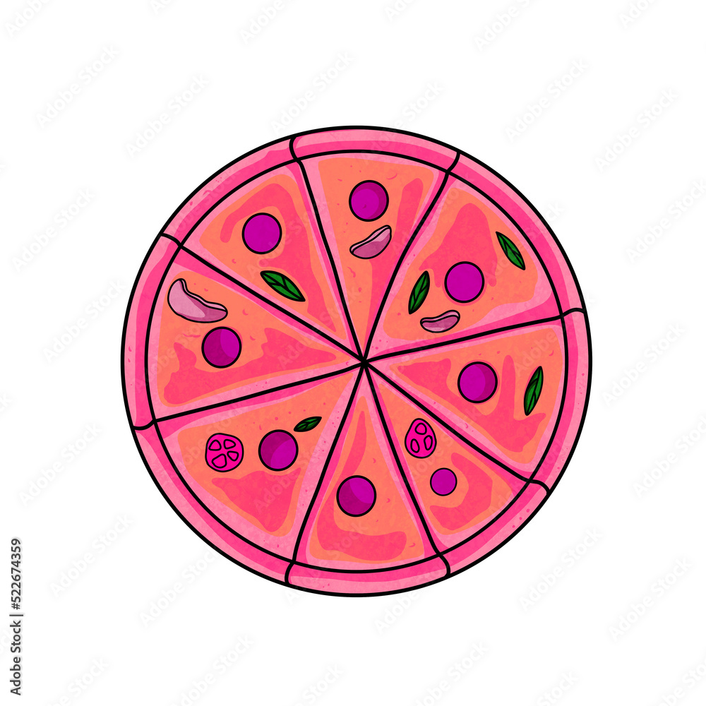 pizza cartoon cute