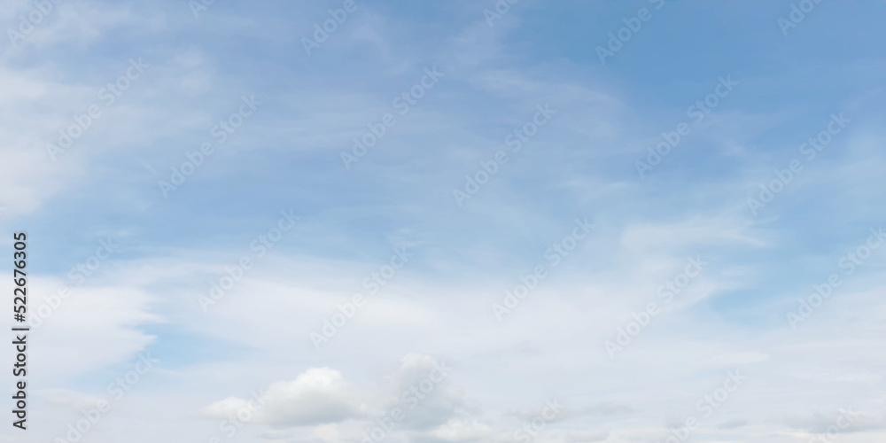 white cloud with blue sky background. a blue sky with clouds