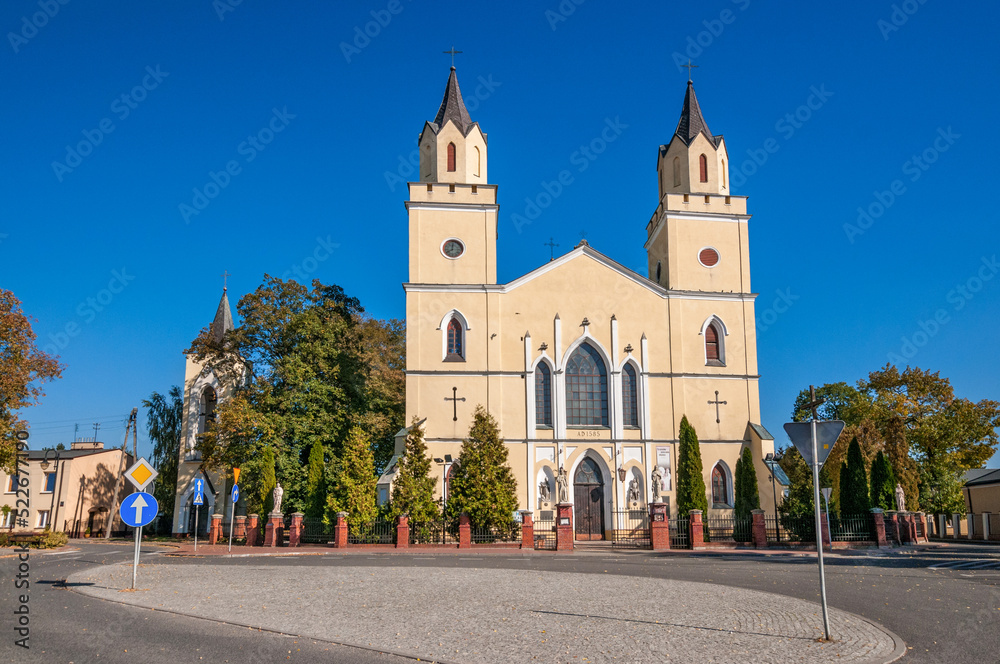 Church of All Saints and St. Stanislaus. Wiskitki, Masovian Voivodeship, Poland.