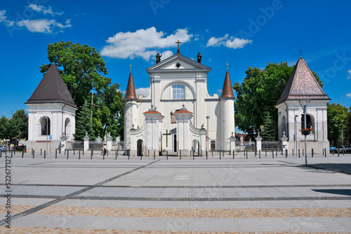 Minor Basilica of the Assumption of the Blessed Virgin Mary and Saints Peter, Paul, Andrew and Catherine. Wegrow, Masovian Voivodeship, Poland. photo