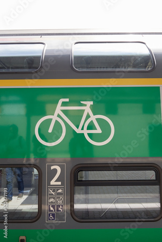 signe vélo autorisé dans un train allemand 