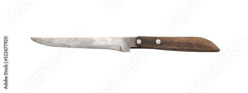 Steel knife cutout, Png file.