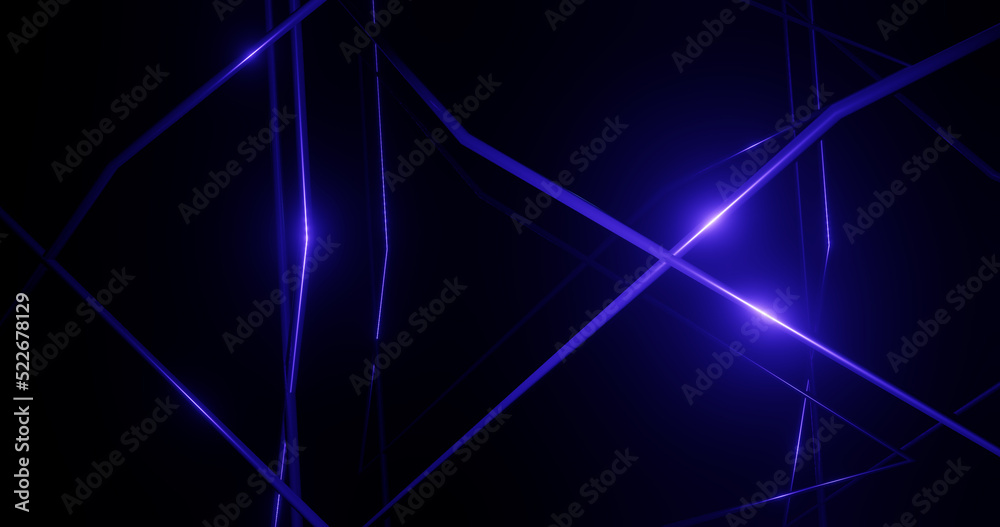 Render with blue jagged lines with highlights