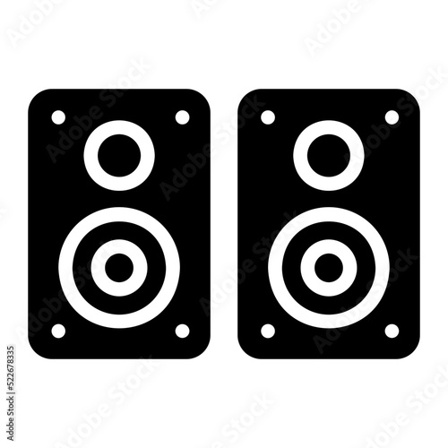 loud speaker glyph icon