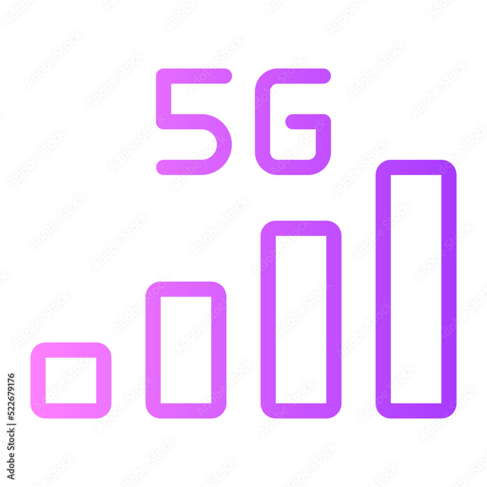 5g gradient icon 5g gradient icon
