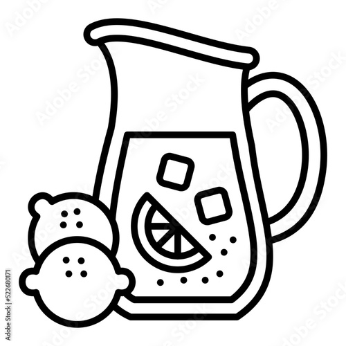 Lemonade Line Icon