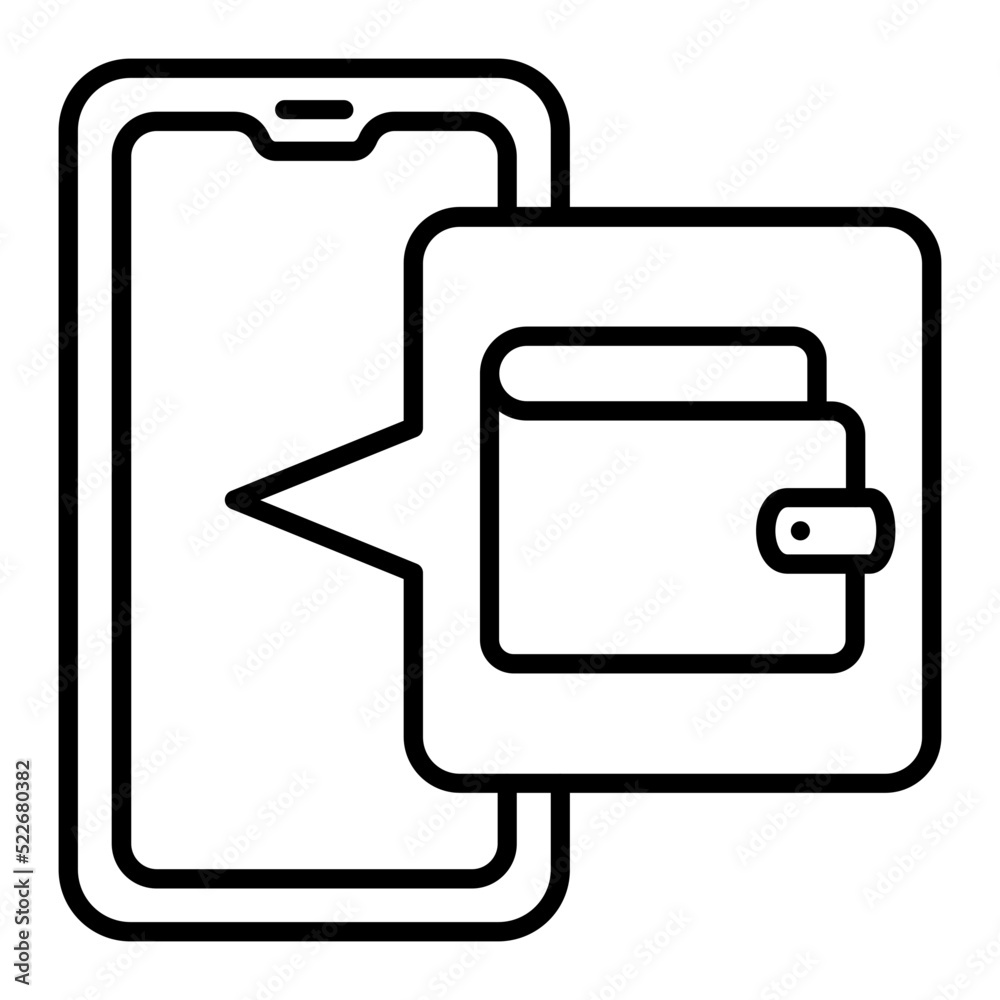 Wallet Line Icon Wallet Line Icon