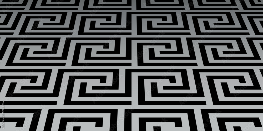 Abstract geometric pattern with stripes, lines. Modern vector background. Black and gray ornament. Simple lattice graphic design