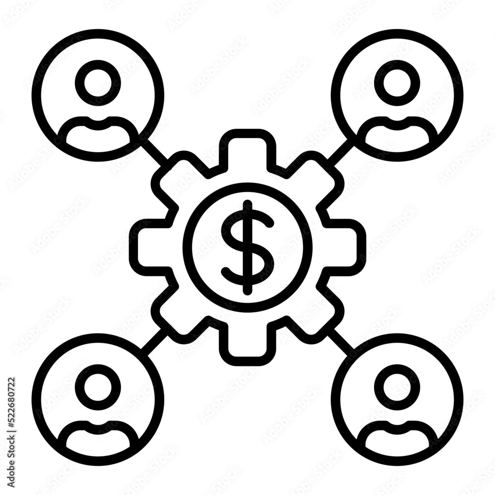 Management Line Icon