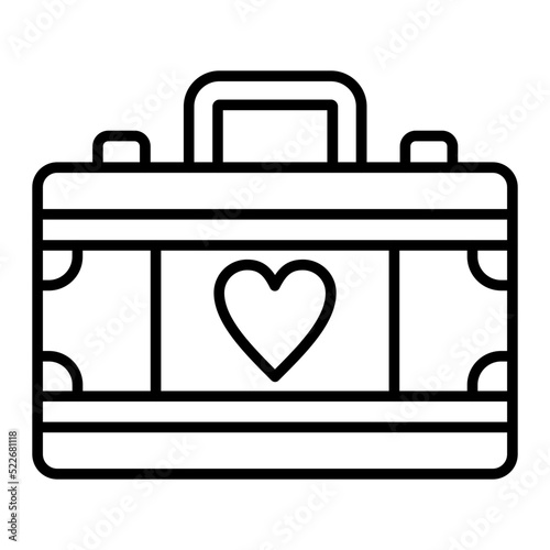 Suitcase Line Icon