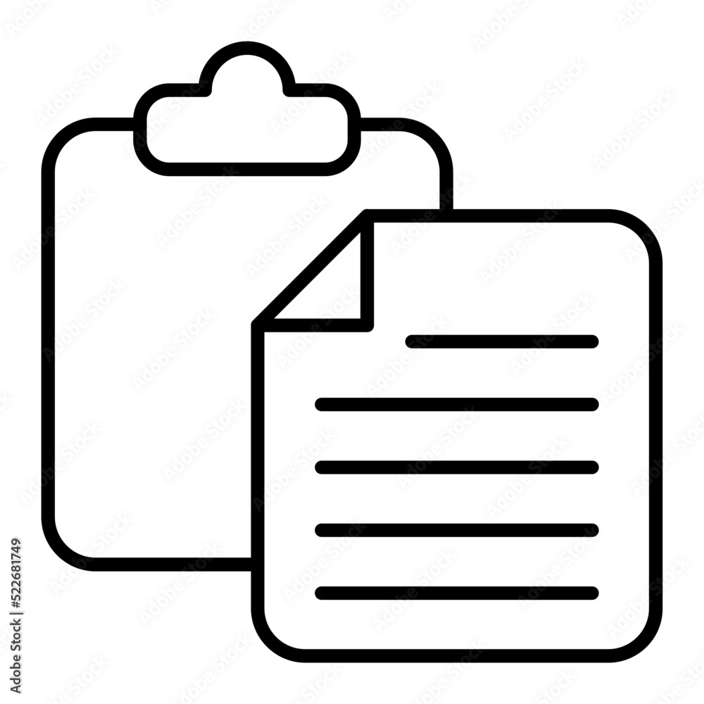 Paste Line Icon Paste Line Icon
