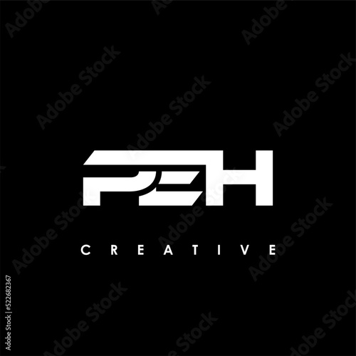PEH Letter Initial Logo Design Template Vector Illustration