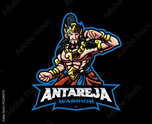 Arya antareja mascot logo design photo