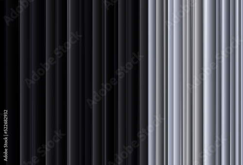 Abstract shiny black and light grey straight lines background. Elegant black vertical stripes texture. Suit for banner, desktop, wallpaper, poster, website, brochure, presentation, flyer