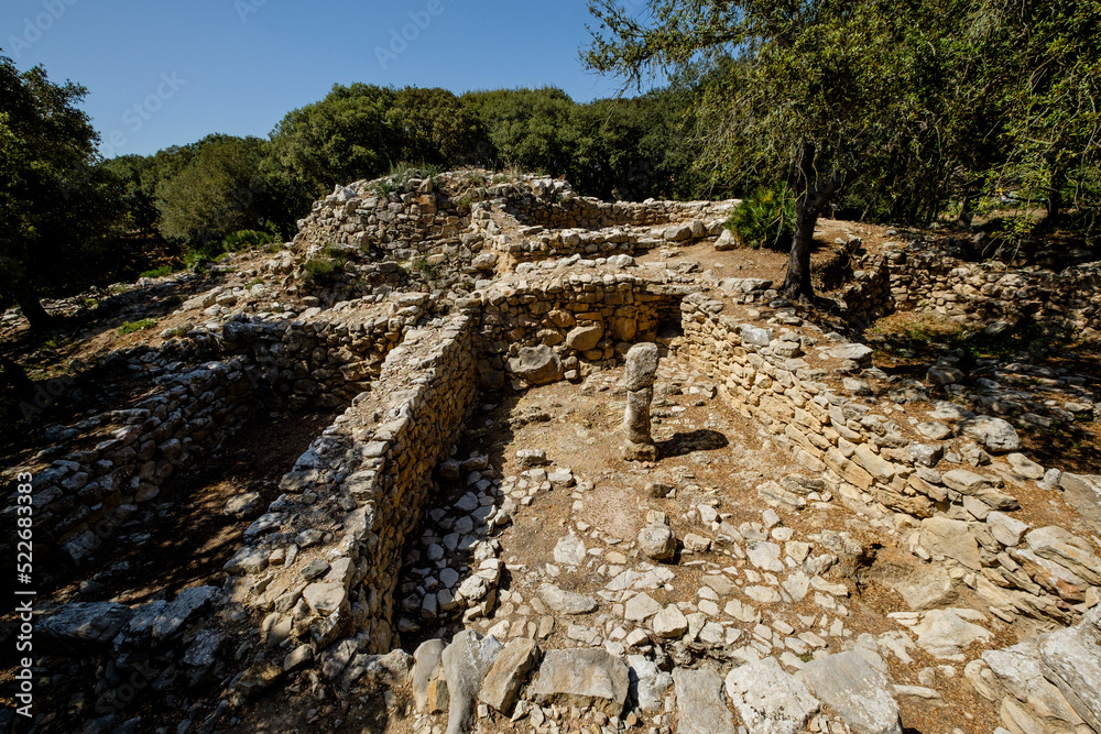 talayot central y sala hipóstila, Ses Païsses, Arta, talayotic site, Mallorca, Balearic Islands, Spain, Europe