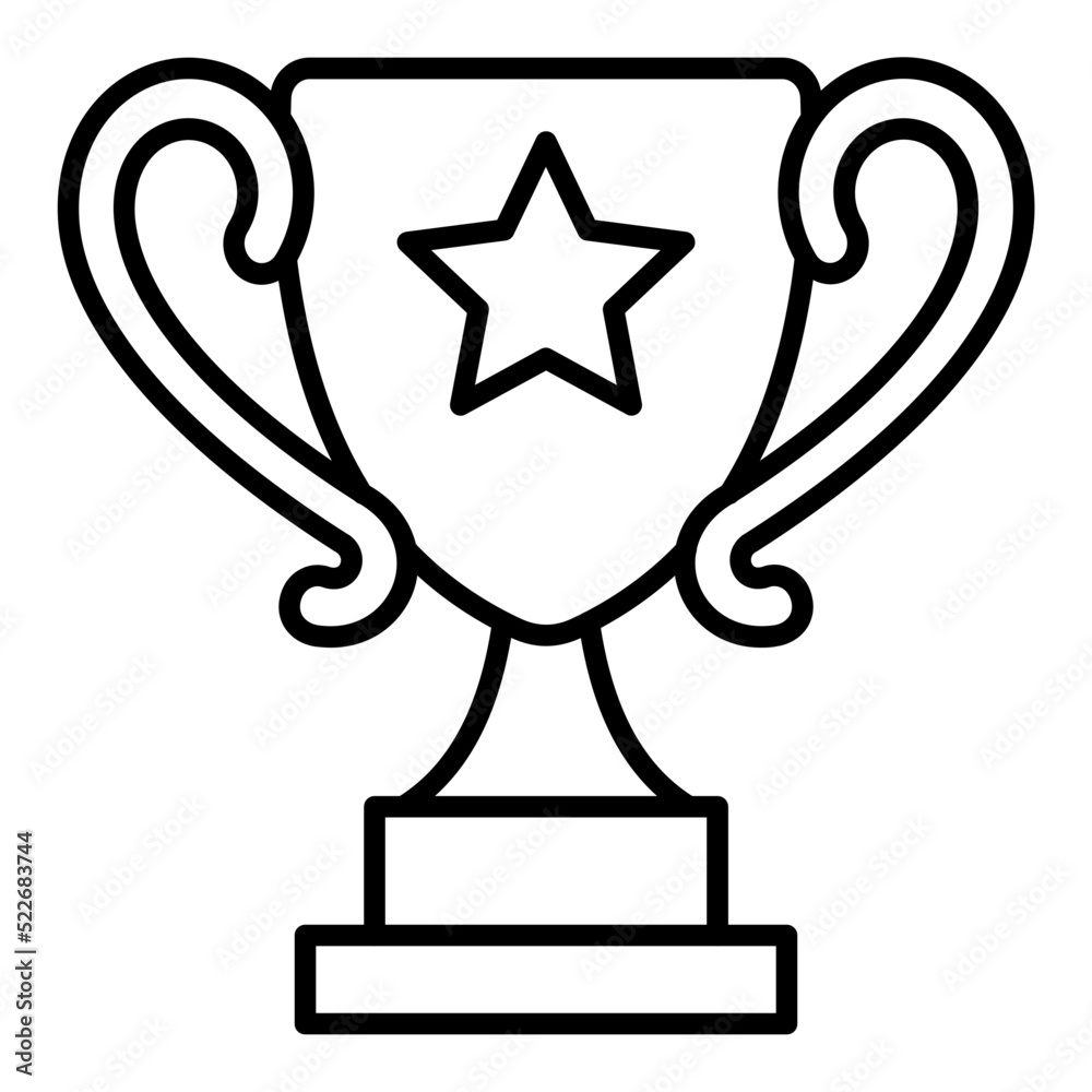 Trophy Line Icon