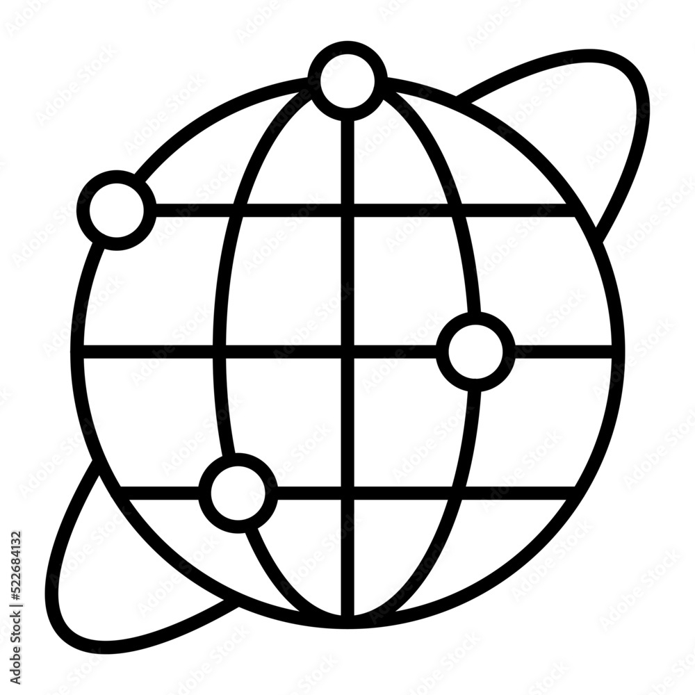 Internet Line Icon Internet Line Icon