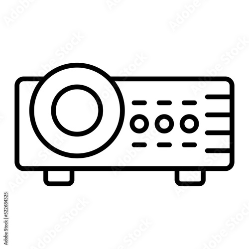 Video Projector Line Icon