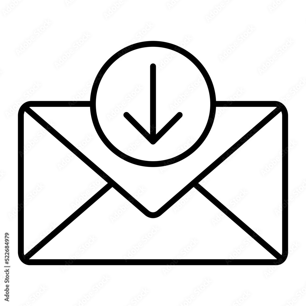 Mail Inbox Line Icon