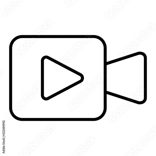 Video Calling App Line Icon