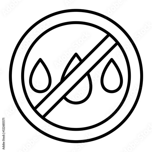Free Download No Water Line Icon - GFXLoad