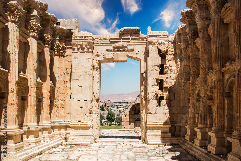 custom made wallpaper toronto digitalBeautiful view of the Temple of Bacchus in the ancient city of Baalbek, Lebanon