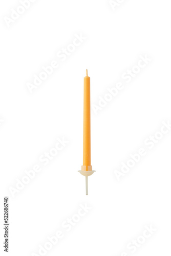 Party candle cutout, Png file.