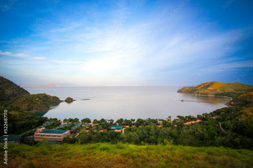 Beautiful scenery in Labuan bajo, islands like pieces of heaven scattered on the earth.