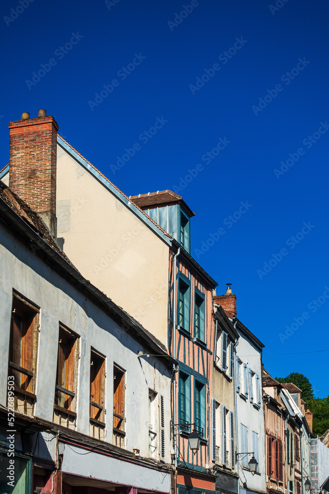 Antique building view in Provins, France