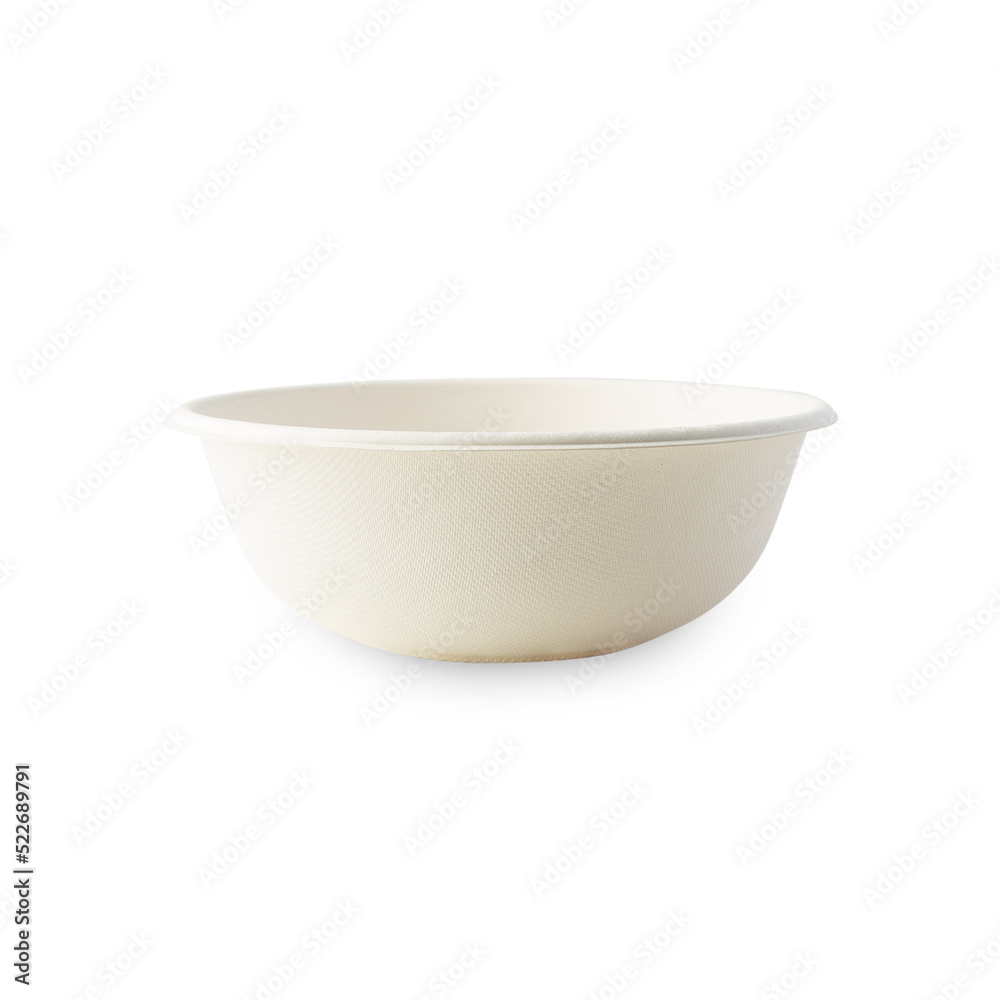 Biodegradable bowl cutout, Png file.