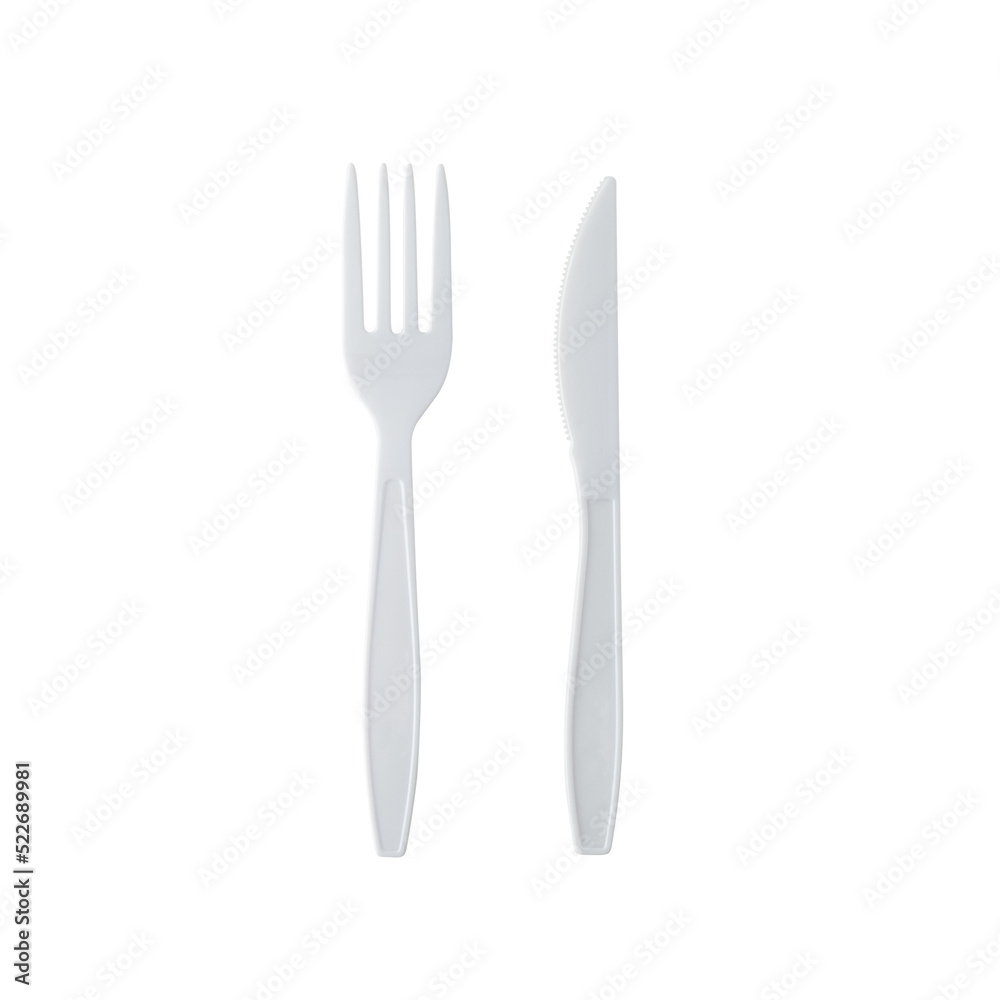 Plastic cutlery cutout, Png file. Plastic cutlery cutout, Png file.