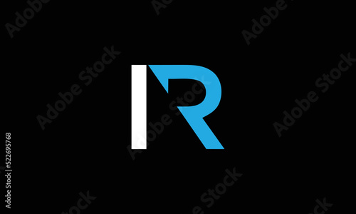 Alphabet letters Initials Monogram logo IR, IR INITIAL, IR letter