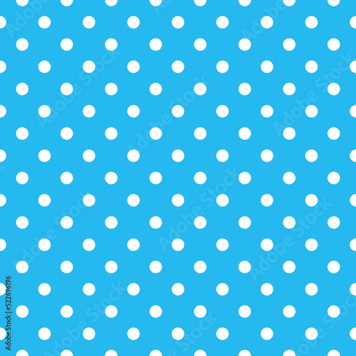Oktoberfest blue and white polkadot background. Octoberfest seamless pattern. Holiday wrapping print. Bavarian traditional texture. Germany traditional wallpaper. Vector color illustration.