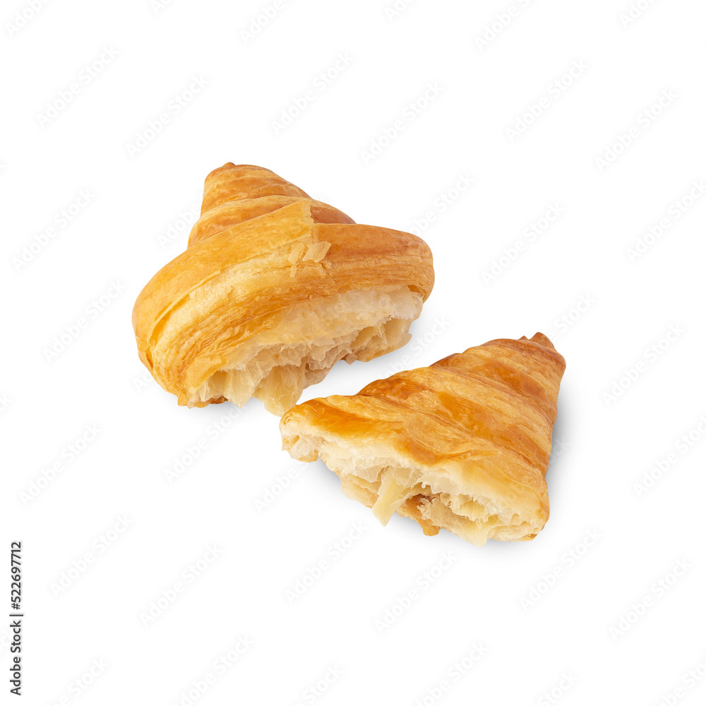 Croissant cutout, Png file.