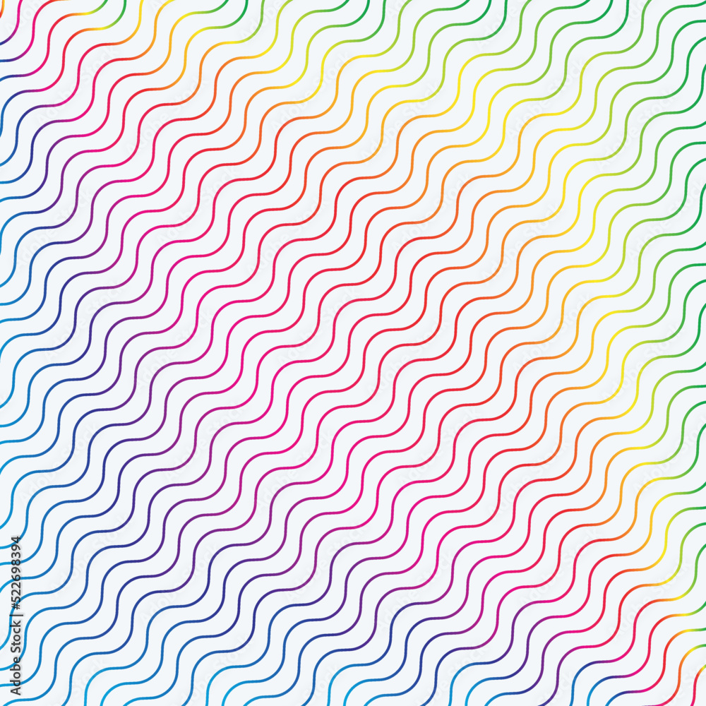 colorful line wave and white abstract background colorful line wave and white abstract background