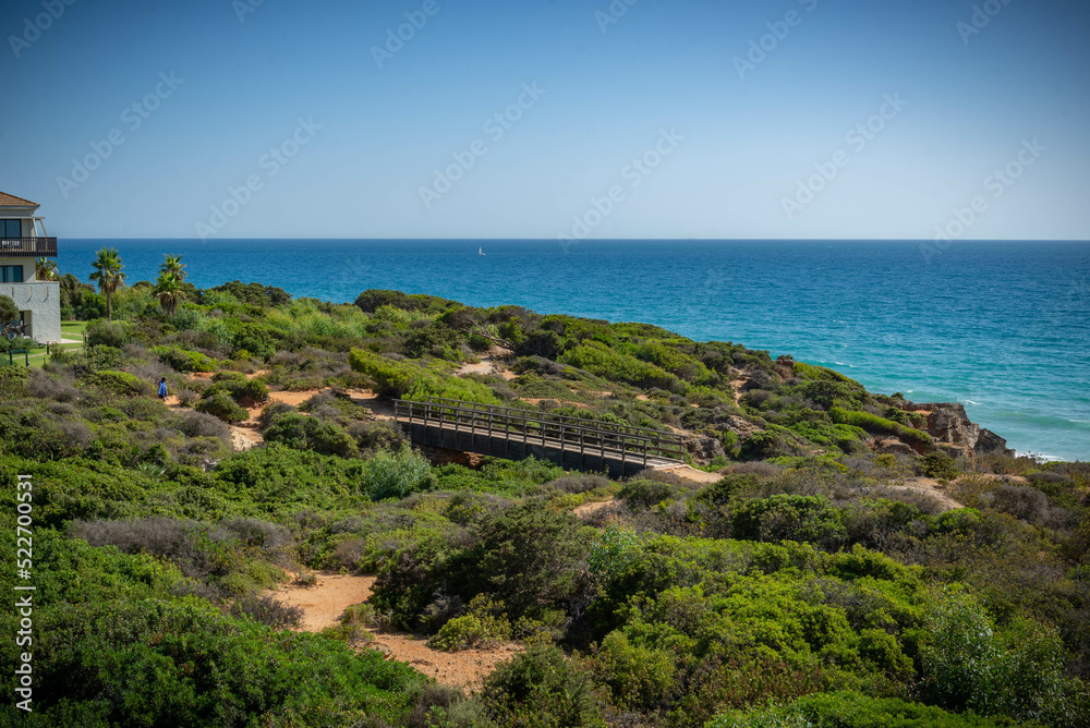 playas y calas del mar Mediterraneo en Conil de Frontera en Cadiz España