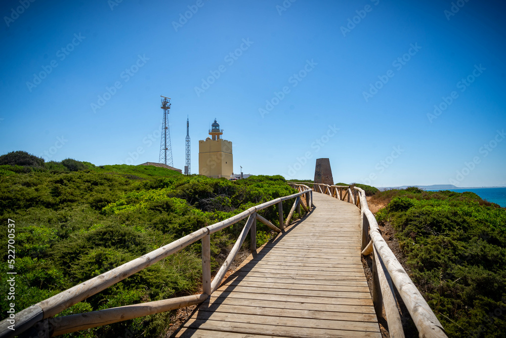 playas y calas del mar Mediterraneo en Conil de Frontera en Cadiz España