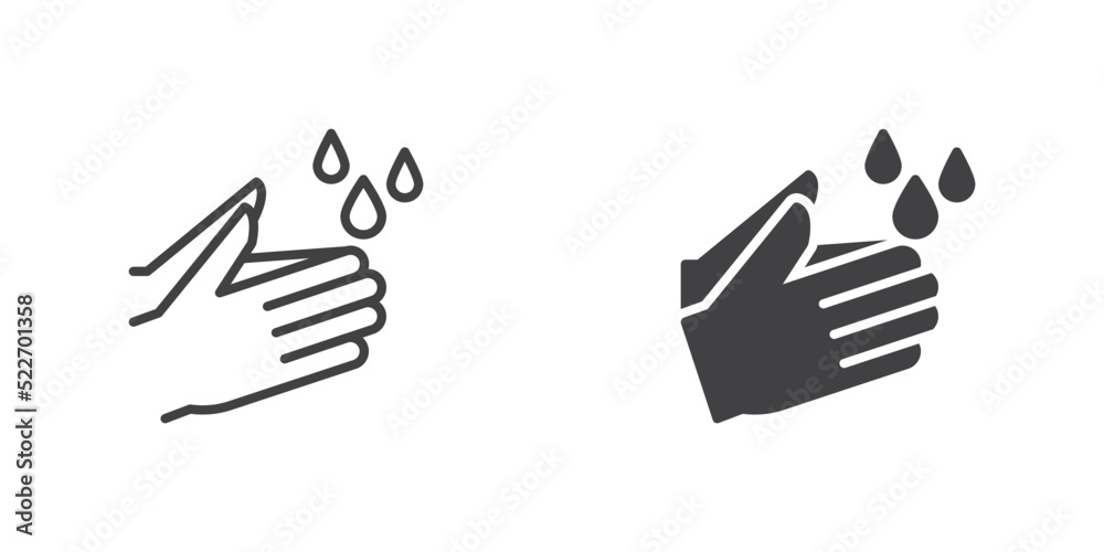 Hands washing icon