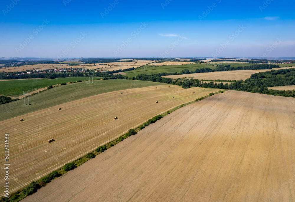 landscape with fields and hills