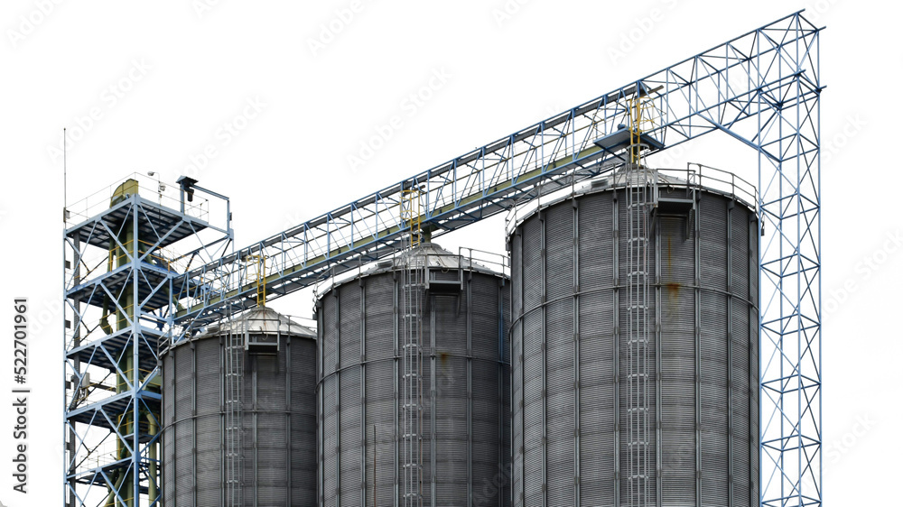 Large silo storage tank for industrial plant