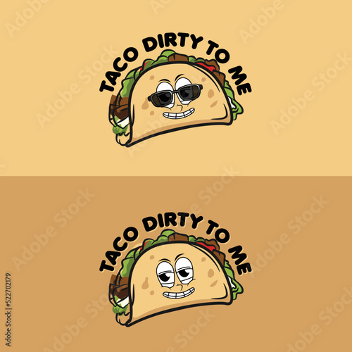 TACOS, TACO Illustration, funny taco, Taco dirty to me, tacos drawing,  tacos character, Italian tacos, American tacos