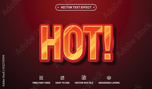 Hot Editable Vector Text Effect.